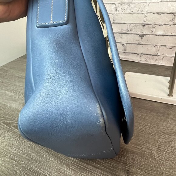 Vintage Coach 9335 Legacy Studio Flap Bag Periwinkle Blue - Picture 4 of 6